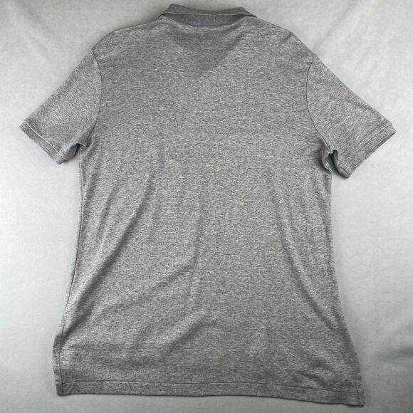 Polo Ralph Lauren Polo Shirt Men L Gray Heather Short Sleeve Pony Cotton Classic - Picture 2 of 6